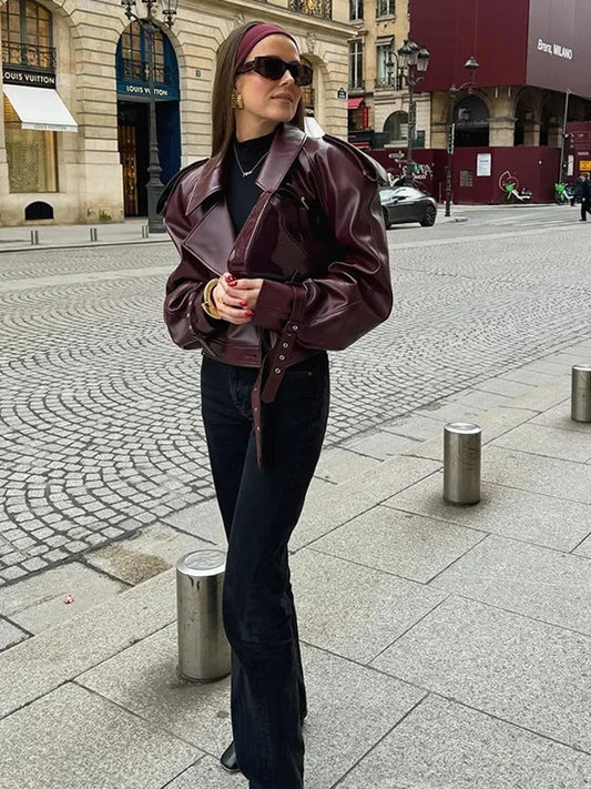 Hanne | Veste en Cuir Intemporelle