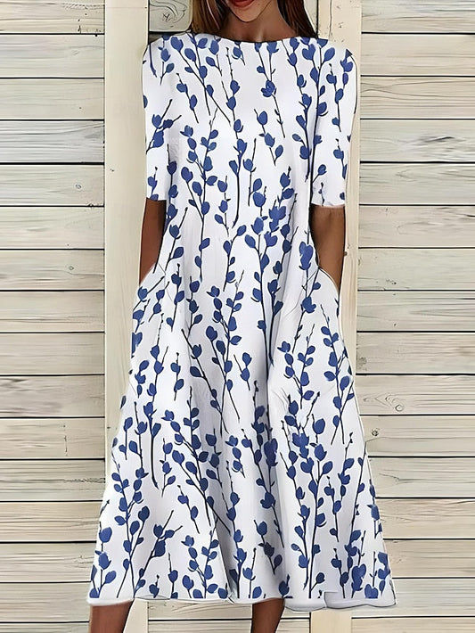 Ingrid | Robe Midi Élégante